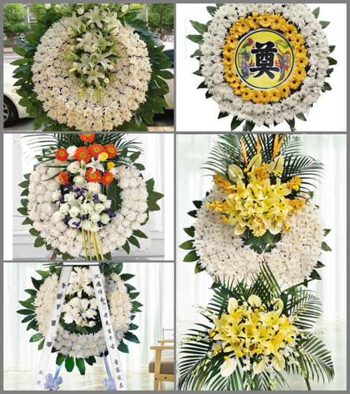 湖北武汉市新洲区汪集街道魏咀村花圈速递
